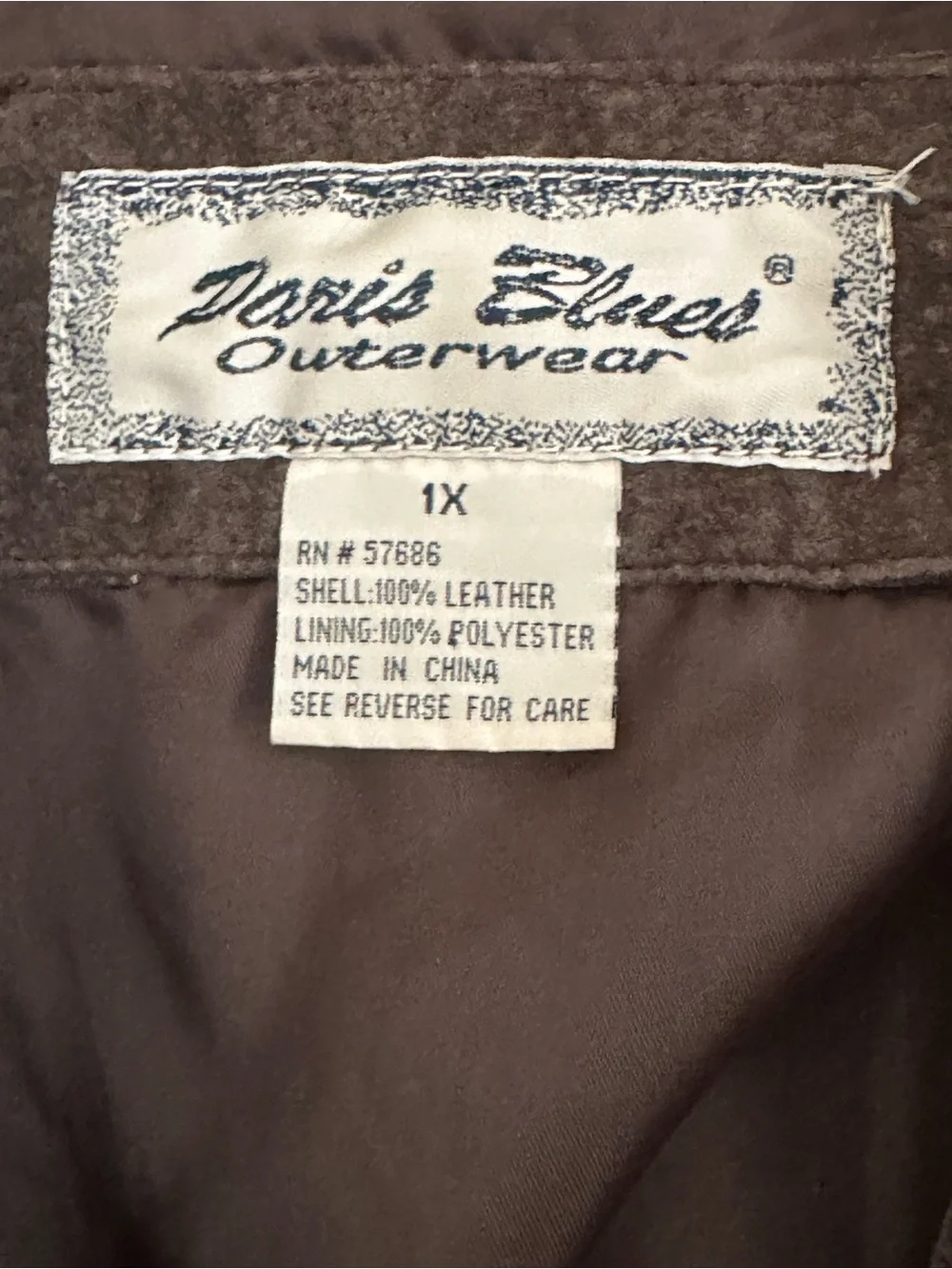 Paris Blues Brown Leather Jacket